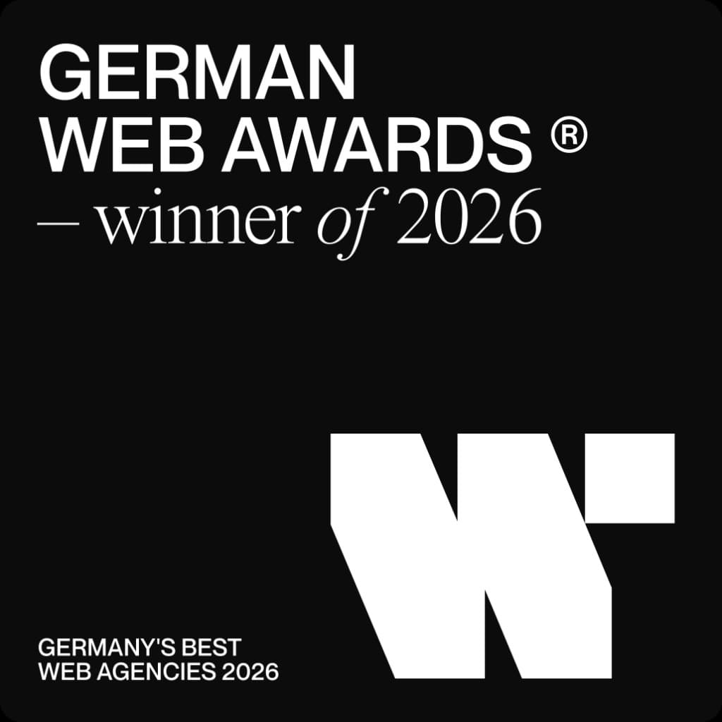 German Web Awards Siegel – Winner of 2026, Germany's Best Web Agencies