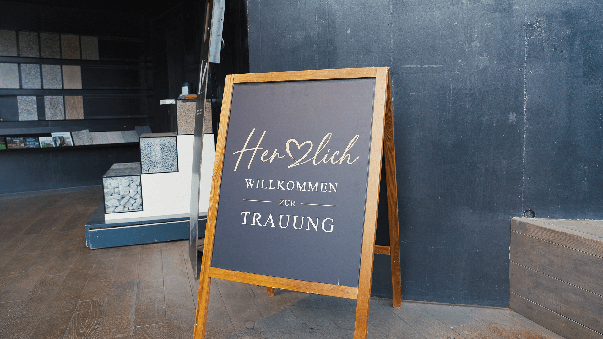 Brautpaar am Abend ihrer Hochzeit
